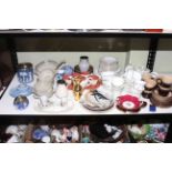 Collection of ceramics including Coalport, Carlton ware, Royal Doulton Twilight Rose, Wedgwood,