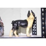 Cast iron dog ornament, 23cm.