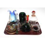 Collection of Sommerso and other glass.