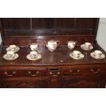 Japanese Satsuma twenty one piece tea set.