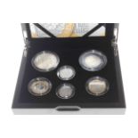 Royal Mint 2011 silver Piedfort set, in presentation case.