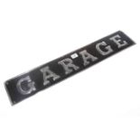 Aluminium 'Garage' sign, 68cm.