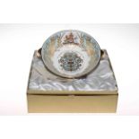 Buckingham Palace limited edition fine bone china 'lionhead' bowl for QEII Golden Jubilee, boxed.