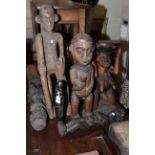 Interesting collection of seven African carvings,