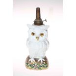 Continental owl oil lamp base.