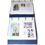 Collection of Royal Family covers and stamps in seven albums,
