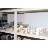 Collection of ceramics including Moorcroft pin dish, Wedgwood, Royal Worcester, Paragon, Harrowby,