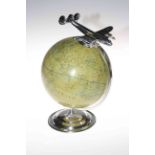 Aviation globe, 34cm.