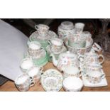 Collection of Minton 'Haddon Hall' dinner and teaware, ginger jars, vase, etc.