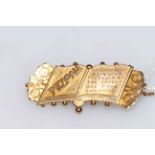 Circa 1900 Mizpah gold brooch.