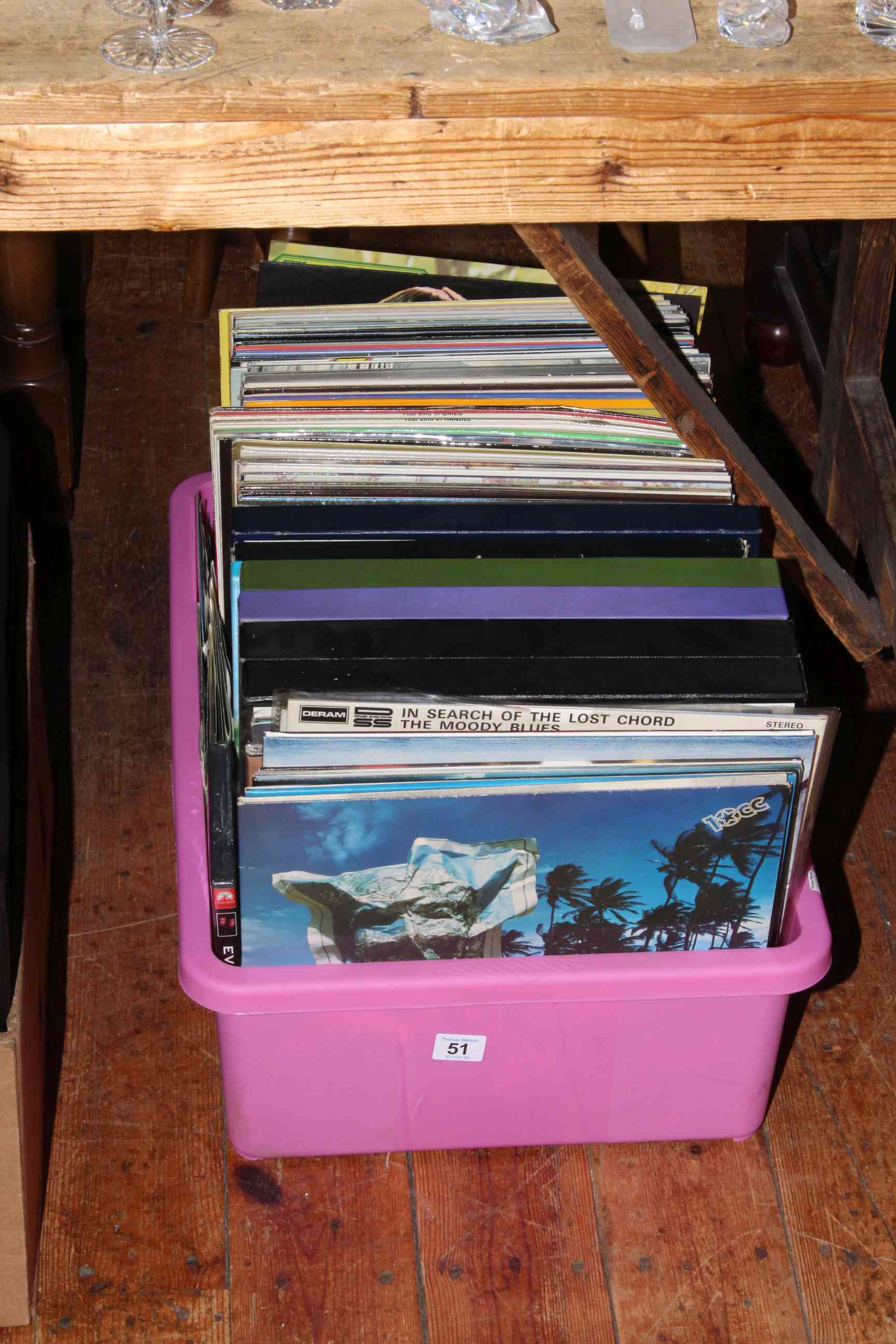 Box of LP's and box sets.