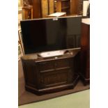Panasonic Viera television and corner television stand (2).