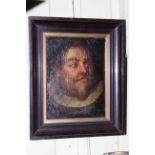 17th/18th Century Dutch portrait of Casper Di Crayer, oil on canvas laid on panel, 34.