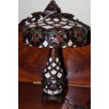 Tiffany style table lamp, 60cm.