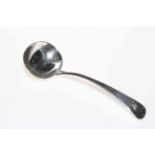 Georgian silver ladle, London 1819.