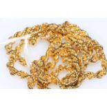 14 carat gold rope twist necklace.