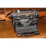 Underwood typewriter.