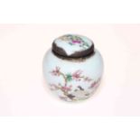 Small Chinese polychrome ginger jar.