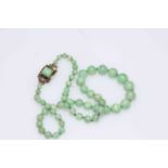 Jade necklace.