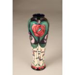 Moorcroft vase, Charles Rennie Mackintosh pattern 36cm high in original box