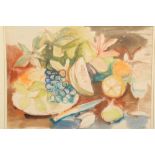 Stephen Bone N.E.A.C (Scottish 1904-1958) ARR Framed watercolour, signed 'Still Life, Assorted