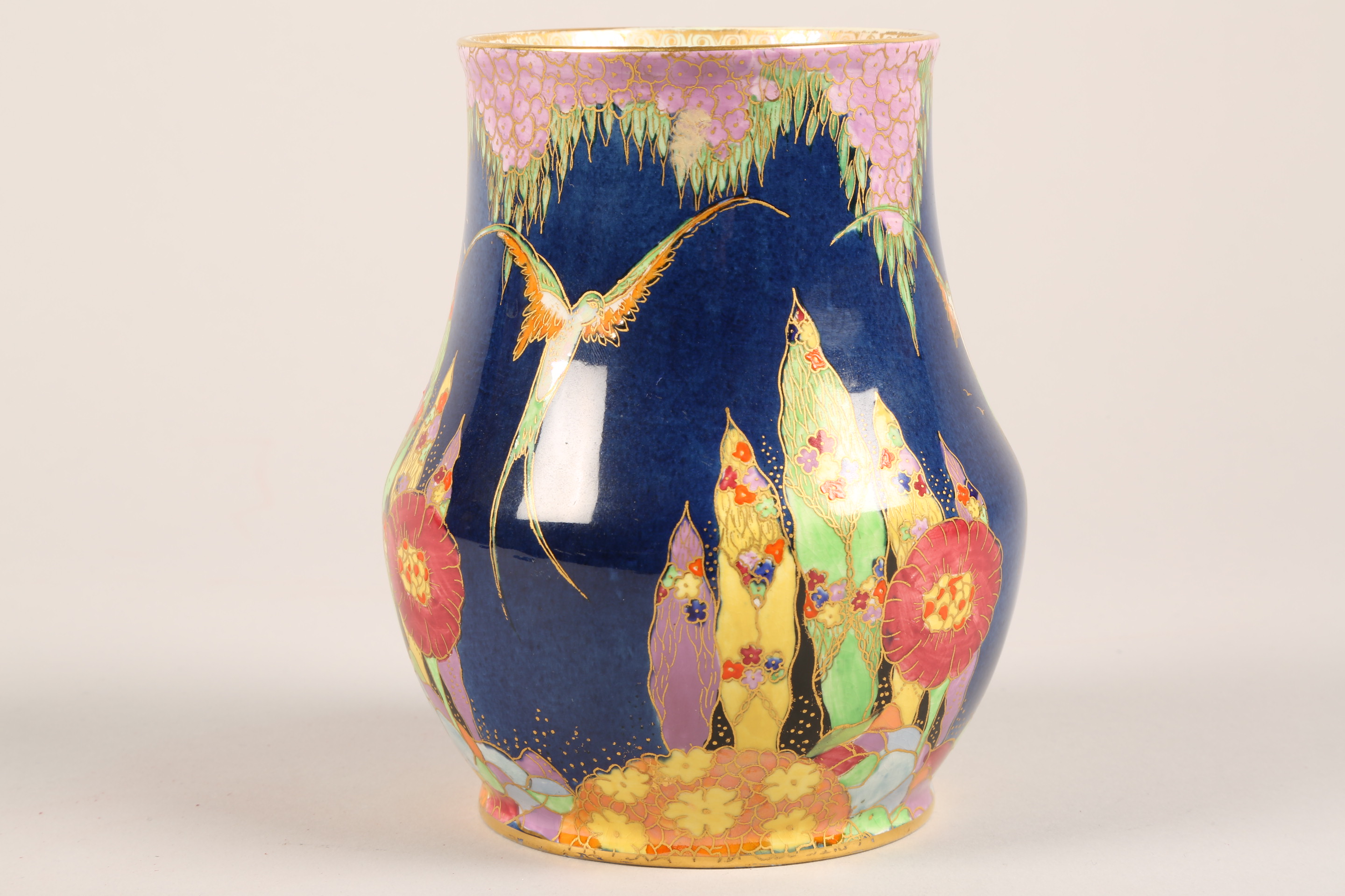 Art Deco Carlton ware vase in the fantasia pattern. Pattern number 3406. Height 15.5cm - Image 3 of 8