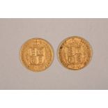 Two Victorian Gold Half Sovereigns (1881 & 1890)