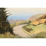 A.S. Gibson (Scottish Active 1950) ARR Framed oil on board, signed 'Largs from the Haylie Brae' 33cm