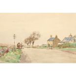 James McBey (Scottish 1883-1959) ARR Framed watercolour on paper, signed, dated 13th May 1929 'The