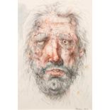 Peter Howson OBE (Scottish Born 1958) ARR Framed mixed media, signed dated 2012 'Priory' 35cm x