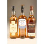 Bowmore Islay Single Malt Scotch Whisky legend 70cl 40% vol with carton. Glen Cairn single Island