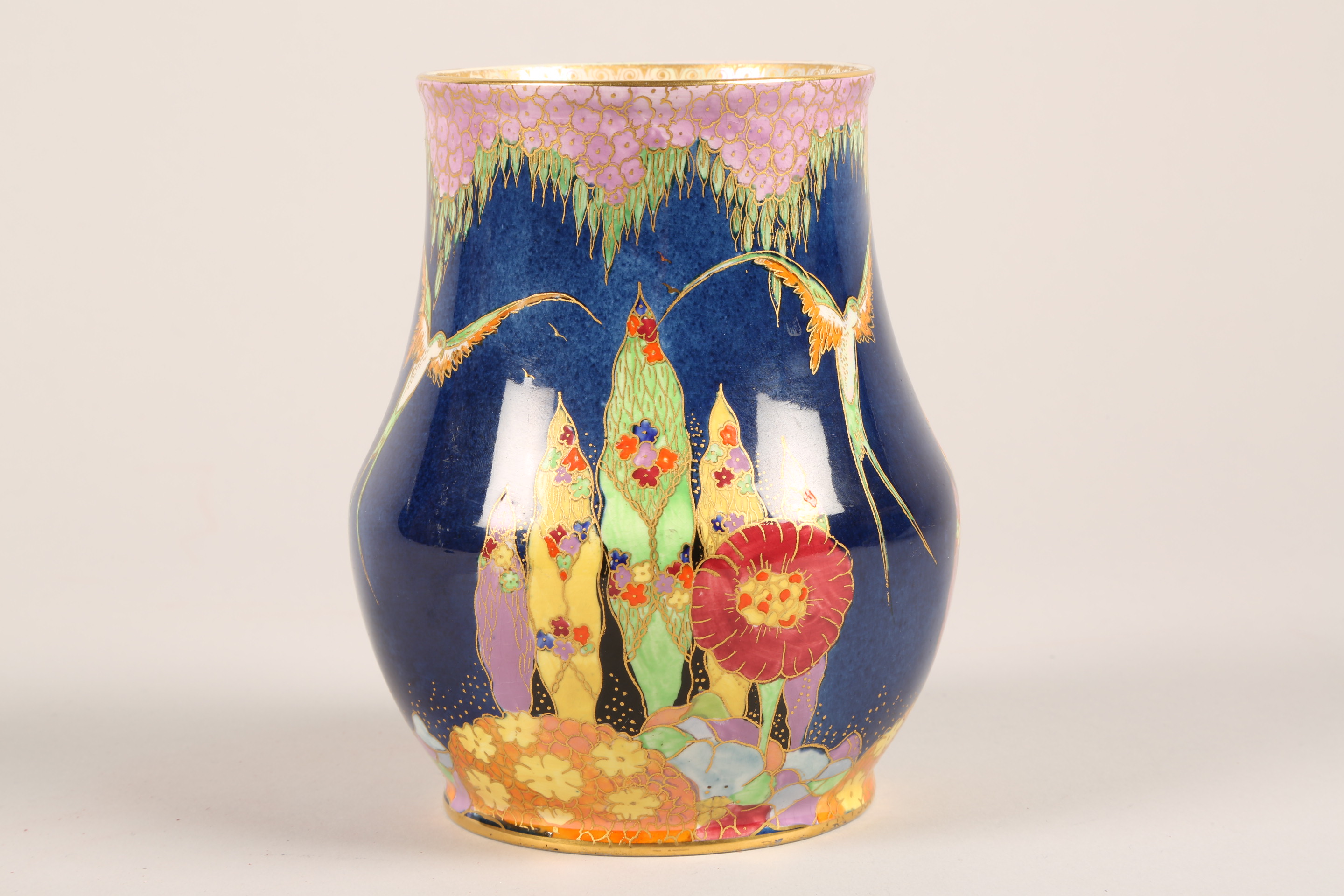 Art Deco Carlton ware vase in the fantasia pattern. Pattern number 3406. Height 15.5cm - Image 2 of 8