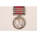 Military General Service medal 1848 with three clasps, Corunna, Vimiera, Roleia awarded to J.