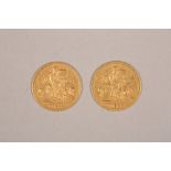 Two Victorian Gold Half Sovereigns (1894 & 1895)