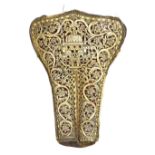 ‡ A FINE GREEK DECORATED SILVER-GILT HOLSTER FOR A PAIR OF KUBUR PISTOLS, EARLY 19TH CENTURY the