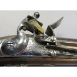 A .750 CALIBRE INDIAN PATTERN FLINTLOCK MUSKET, LATE 18TH/EARLY 19TH CENTURY of regulation type,