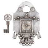 ‡ A FINE PUZZLE PADLOCK OF EXHIBITION QUALITY, FIRST QUARTER OF THE 19TH CENTURY, PROBABLY VIENNA
