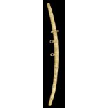 ˜AN EXCEPTIONALLY LARGE CARVED IVORY-MOUNTED SWORD (O-DACHI), EDO PERIOD, LATE 19TH CENTURY with