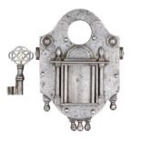 ‡ A FINE PUZZLE PADLOCK OF EXHIBITION QUALITY, FIRST QUARTER OF THE 19TH CENTURY, PROBABLY VIENNA