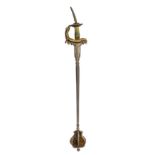 ‡ AN INDIAN IRON MACE (GURZ), 17TH CENTURY with bulbous head formed of six slender shaped flanges,