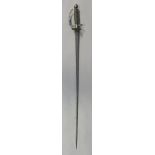 A SMALL-SWORD FOR A BOY WITH SILVER-ENCRUSTED HILT, CIRCA 1730, ENGLISH OR GERMAN with hollow-