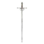 ‡ A GERMAN MILITARY BROADSWORD, THE BLADE LAST QUARTER OF THE 16TH CENTURY, 19TH CENTURY with