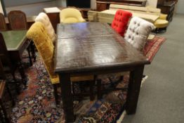 A Barker & Stonehouse extending dining table, length un-extended 179 cm,