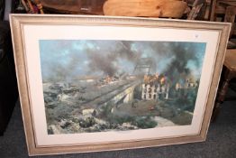 A framed David Shepherd print, The Bridge, Arnhem,