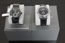 Two boxed gents Globenfeld wristwatches