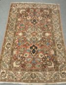 An antique Persian Isfahan rug,