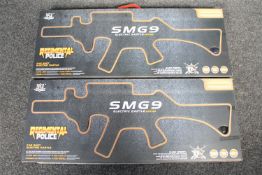 Two boxed Regimental Police SMG 9 water pellet guns