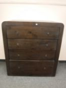 A Barker & Stonehouse stained pine four drawer chest, width 110 cm.