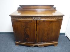 A Victorian mahogany double door sideboard