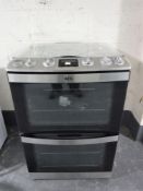 An AEG stainless steel gas oven (less than 6 months old)